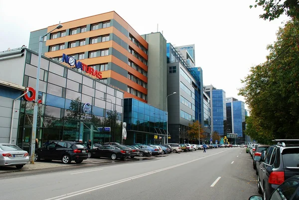 Vilnius city center nya kontor och hus — Stockfoto