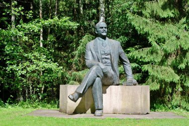 Druskininkai city yakınındaki Grutas parkta Lenine