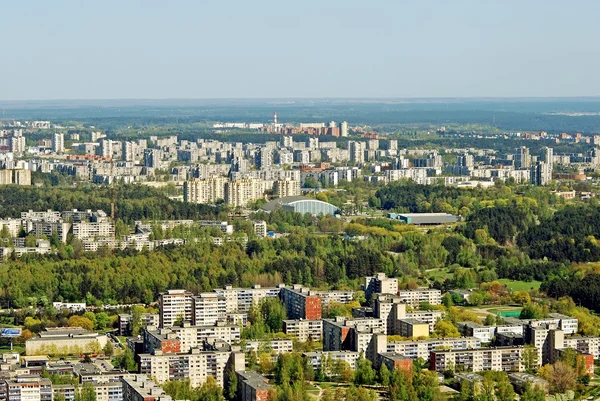 Vilnius stad hoofdstad van Litouwen luchtfoto — Stockfoto