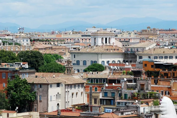 Vittorio emanuele Monument Roma havadan görünümü — Stok fotoğraf