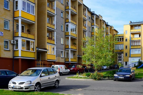 Baltrusaicio street in Vilnius at afternoon time — Stock Photo, Image