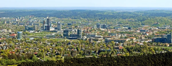 Vilnius capital da Lituânia vista aérea — Fotografia de Stock