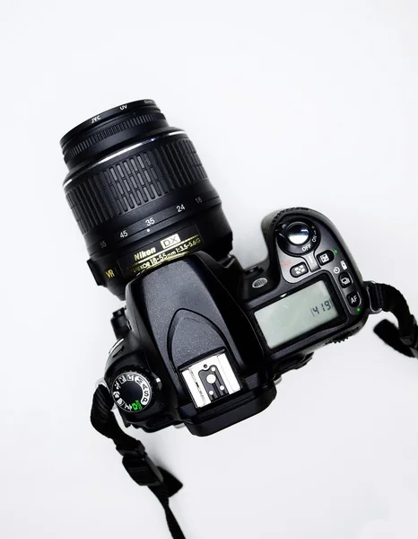 Photocamera Nikon D80 and Nikkor lens in private collection — Stock Photo, Image