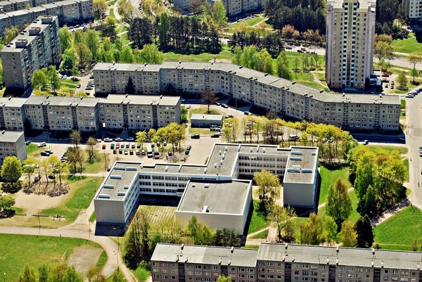 Vilnius Hauptstadt von Litauen Luftaufnahme — Stockfoto