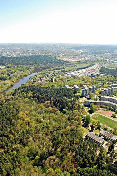 Vilnius city capital of Lithuania aerial view — Stock Photo, Image