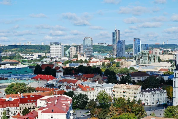 Vilnius Üniversitesi kuleden Vilnius şehir havadan görünümü
