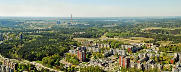 Vilnius capital da Lituânia vista aérea — Fotografia de Stock