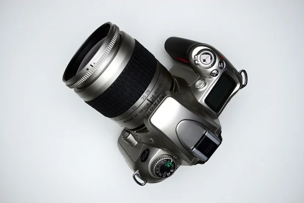 Фотокамера Nikon F55 в частной коллекции 23 ноября 2014 г. — стоковое фото