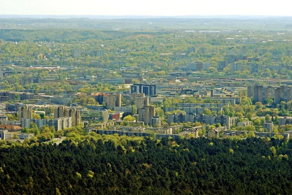 Vilnius city capital of Lithuania aerial view — Stock Photo, Image