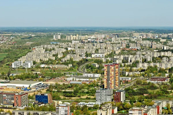 Vilnius capital da Lituânia vista aérea — Fotografia de Stock