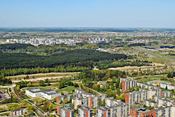 Vilnius city capital of Lithuania aerial view — Stock Photo, Image