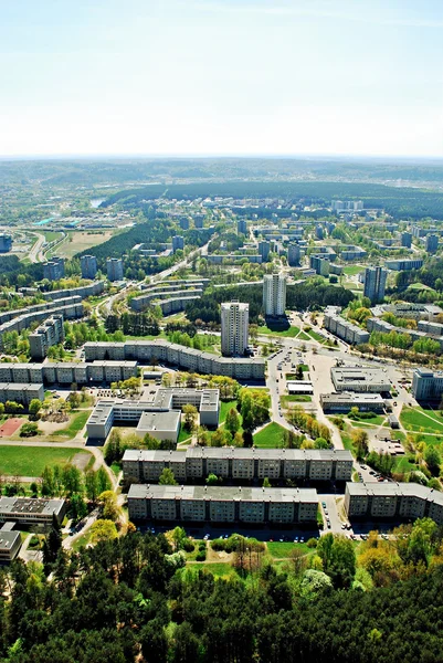 Město město Vilnius Litva letecký pohled — Stock fotografie