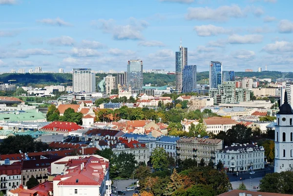 Вид с башни Вильнюсского университета — стоковое фото