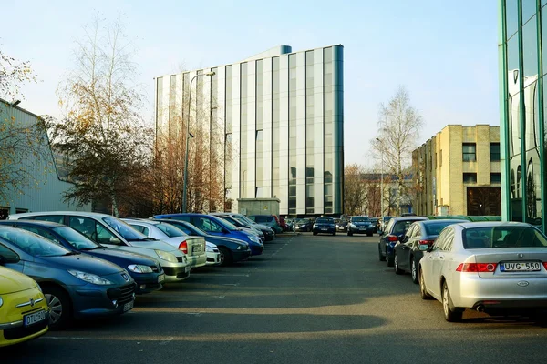Центр Вильнюса осенью 11 ноября 2014 г. — стоковое фото