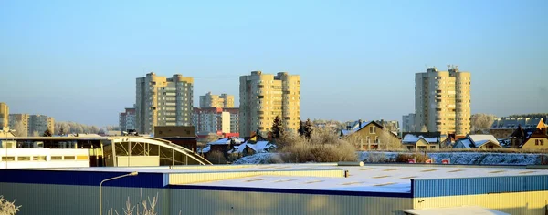 Vilnius city Pasilaiciai district at winter time — Stock Photo, Image