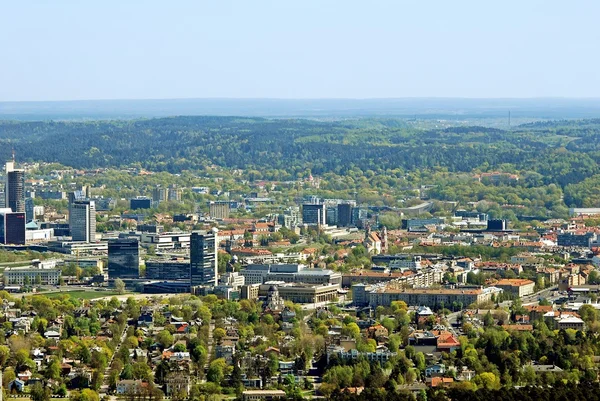 Vilnius capital da Lituânia vista aérea — Fotografia de Stock