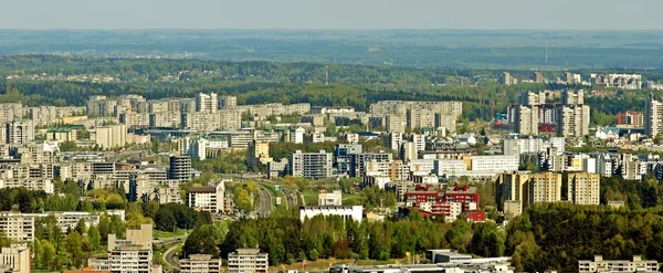 Vilnius capital da Lituânia vista aérea — Fotografia de Stock