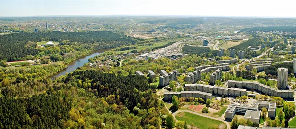 Vilnius city capital of Lithuania aerial view — Stock Photo, Image