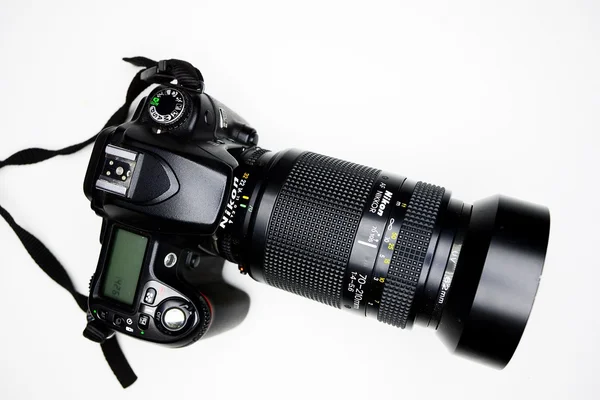 Photocamera Nikon D80 et objectif Nikkor en collection privée — Photo