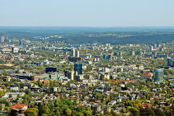 Vilnius capital da Lituânia vista aérea — Fotografia de Stock