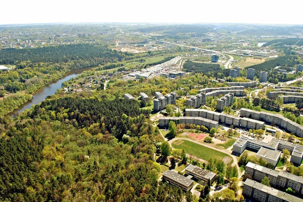 Vilna capital de Lituania vista aérea —  Fotos de Stock