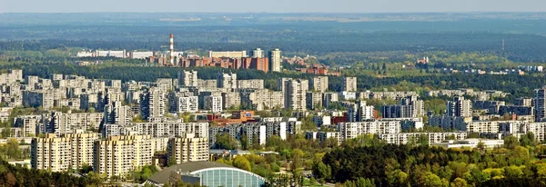 Vilnius capitale de la Lituanie vue aérienne — Photo