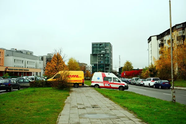 Vilnius Stadt pasilaiciai Bezirk zur Herbstzeit — Stockfoto