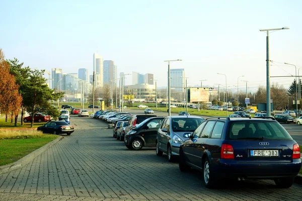 Vilnius centro città in autunno 11 novembre 2014 — Foto Stock