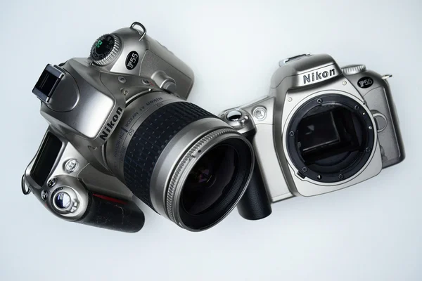 Photocamera Nikon F55 in private collection on November 23, 2014 — Stock Photo, Image