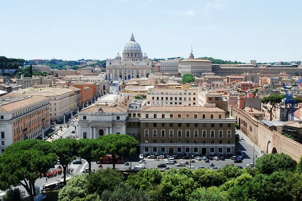 Vista aérea de Roma desde el castillo de San Angelo — Foto de Stock