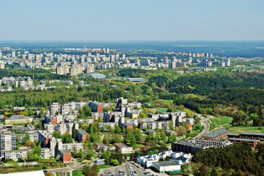 Vilnius Litvanya Hava görünümünü şehir başkenti