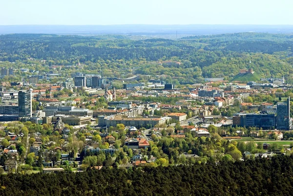 Vilna capital de Lituania vista aérea —  Fotos de Stock