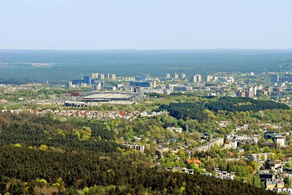 Vilnan kaupungin pääkaupunki Liettua ilmakuva — kuvapankkivalokuva