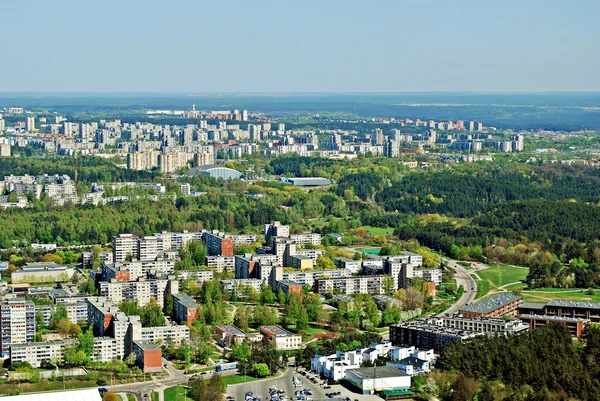 Vilnius capitale de la Lituanie vue aérienne — Photo