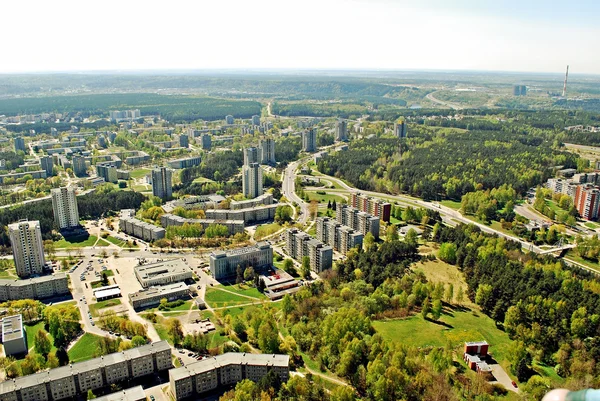 Vilnius capital da Lituânia vista aérea — Fotografia de Stock