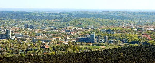 Vilnius capital da Lituânia vista aérea — Fotografia de Stock