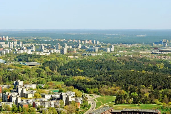 Vilnius city capital of Lithuania aerial view — Stock Photo, Image