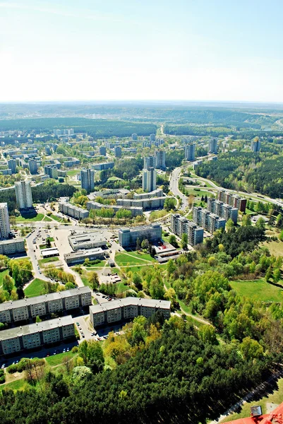 Vilnius capital da Lituânia vista aérea — Fotografia de Stock