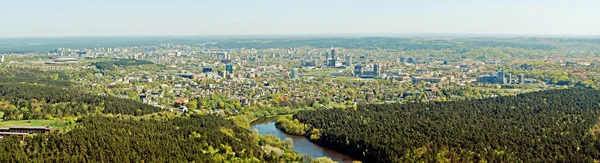 Vilnius city capital of Lithuania aerial view — Stock Photo, Image