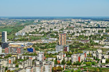 Vilnius Litvanya Hava görünümünü şehir başkenti