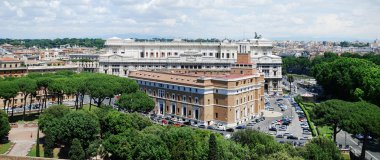 San Angelo Kalesi: Roma şehir havadan görünümü