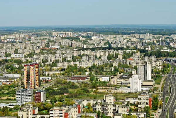 빌뉴스 도시 자본의 리투아니아 항공 보기 — 스톡 사진