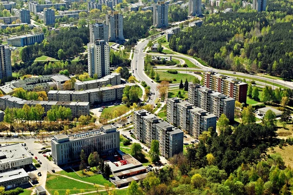 Vilnius capitale della Lituania vista aerea — Foto Stock