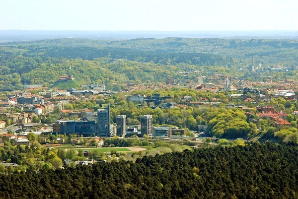 Vilnius capital da Lituânia vista aérea — Fotografia de Stock