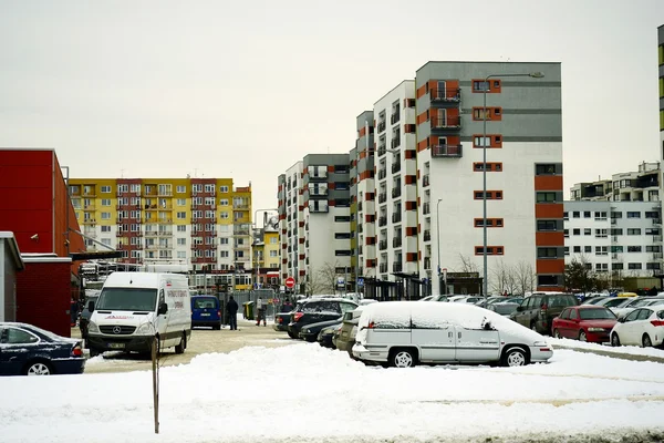 Miasta Wilna domy w dzielnicy Zirmunai Nord city — Zdjęcie stockowe