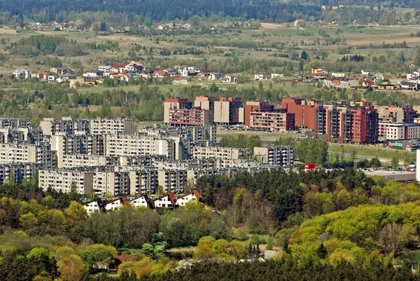 Vilnius city capital of Lithuania aerial view — Stock Photo, Image