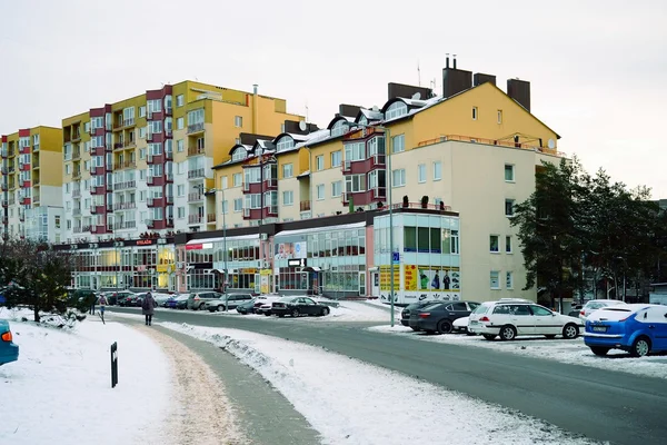 Дома города Вильнюса в городе Зирмунай — стоковое фото