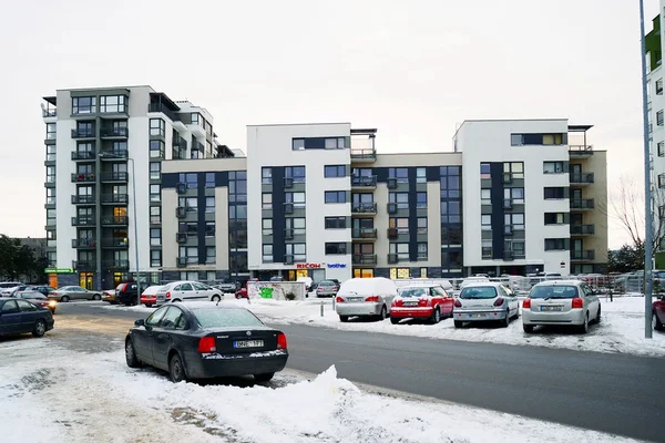 Vilnius Stadthäuser in zirmunai district nord city — Stockfoto