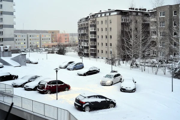 ฤดูหนาวในเมืองหลวงของลิทัวเนีย วิลนีอุสซิตี้ — ภาพถ่ายสต็อก