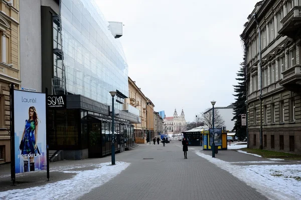 Vilnius city late morning time winter view — Stock Photo, Image